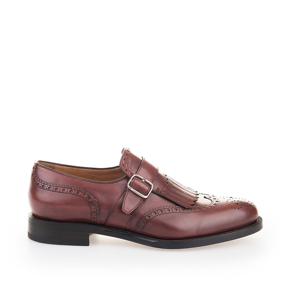 2717 1 monk strap brogues with fringe